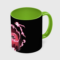 Кружка 3D Hollow Knight, цвет: 3D-белый + светло-зеленый