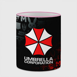 Кружка 3D RESIDENT EVIL UMBRELLA CORP, цвет: 3D-розовый кант — фото 2