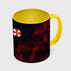 Кружка 3D UMBRELLA CORP, цвет: 3D-белый + желтый
