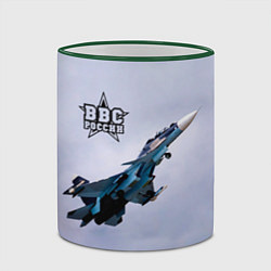 Кружка 3D ВВС России, цвет: 3D-зеленый кант — фото 2