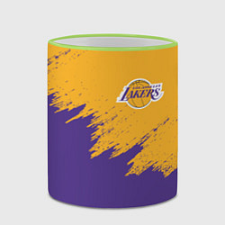 Кружка 3D LA LAKERS, цвет: 3D-светло-зеленый кант — фото 2