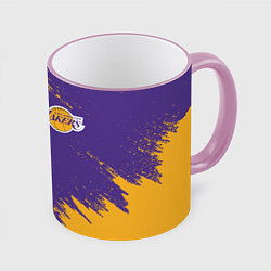 Кружка 3D LA LAKERS, цвет: 3D-розовый кант