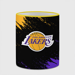 Кружка 3D LA LAKERS, цвет: 3D-желтый кант — фото 2