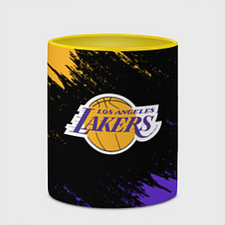 Кружка 3D LA LAKERS, цвет: 3D-белый + желтый — фото 2