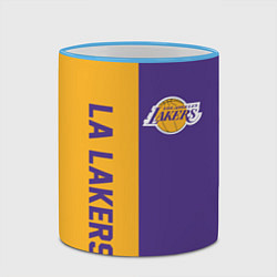 Кружка 3D LA LAKERS, цвет: 3D-небесно-голубой кант — фото 2
