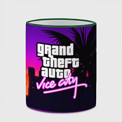 Кружка 3D GTA:VICE CITY, цвет: 3D-зеленый кант — фото 2