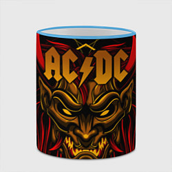 Кружка 3D ACDC, цвет: 3D-небесно-голубой кант — фото 2