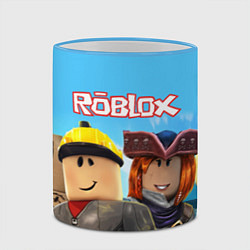 Кружка 3D ROBLOX, цвет: 3D-небесно-голубой кант — фото 2