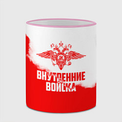 Кружка 3D Внутренние Войска, цвет: 3D-розовый кант — фото 2