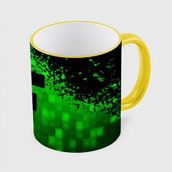 Кружка 3D MINECRAFT, цвет: 3D-желтый кант