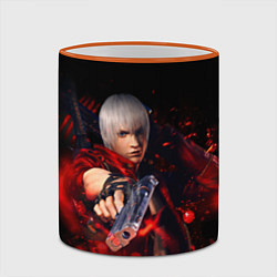 Кружка 3D DEVIL MAY CRY DMC, цвет: 3D-оранжевый кант — фото 2