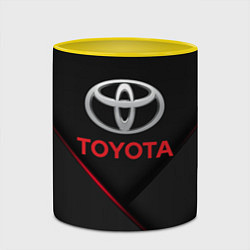 Кружка 3D TOYOTA, цвет: 3D-белый + желтый — фото 2