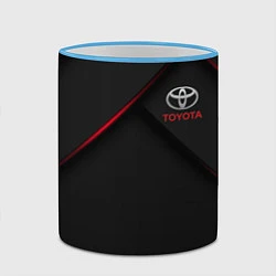 Кружка 3D TOYOTA, цвет: 3D-небесно-голубой кант — фото 2