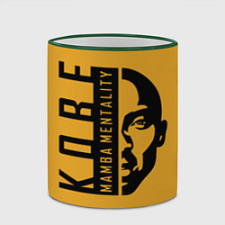 Кружка 3D Kobe Mamba mentality, цвет: 3D-зеленый кант — фото 2
