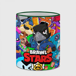 Кружка 3D BRAWL STARS CROW, цвет: 3D-зеленый кант — фото 2