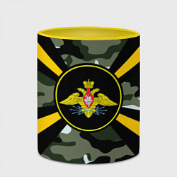 Кружка 3D Войска связи, цвет: 3D-белый + желтый — фото 2