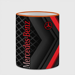 Кружка 3D Mercedes-Benz, цвет: 3D-оранжевый кант — фото 2