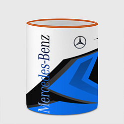 Кружка 3D Mercedes-Benz, цвет: 3D-оранжевый кант — фото 2