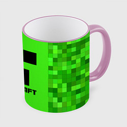 Кружка 3D MINECRAFT, цвет: 3D-розовый кант