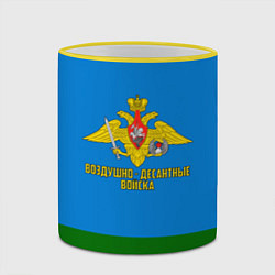 Кружка 3D Воздушно - десантные войска, цвет: 3D-желтый кант — фото 2