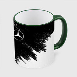 Кружка 3D MERCEDES, цвет: 3D-зеленый кант