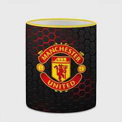 Кружка 3D МАНЧЕСТЕР ЮНАЙТЕД, цвет: 3D-желтый кант — фото 2