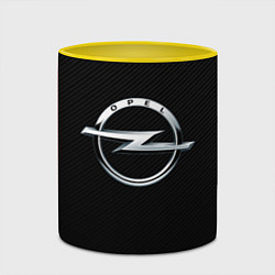 Кружка 3D Opel, цвет: 3D-белый + желтый — фото 2