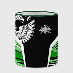 Кружка 3D Пограничные Войска, цвет: 3D-зеленый кант — фото 2