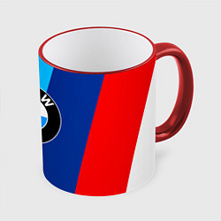 Кружка 3D BMW, цвет: 3D-красный кант