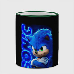 Кружка 3D SONIC, цвет: 3D-зеленый кант — фото 2