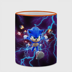 Кружка 3D SONIC, цвет: 3D-оранжевый кант — фото 2