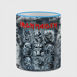 Кружка 3D Iron Maiden, цвет: 3D-небесно-голубой кант — фото 2