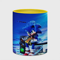 Кружка 3D SONIC, цвет: 3D-белый + желтый — фото 2