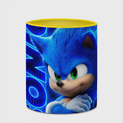 Кружка 3D SONIC, цвет: 3D-белый + желтый — фото 2