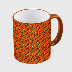 Кружка 3D Хлебушек, цвет: 3D-оранжевый кант