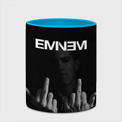 Кружка 3D EMINEM, цвет: 3D-белый + небесно-голубой — фото 2