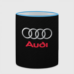 Кружка 3D AUDI, цвет: 3D-небесно-голубой кант — фото 2