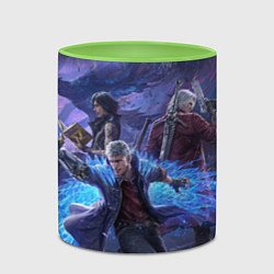 Кружка 3D DEVIL MAY CRY, цвет: 3D-белый + светло-зеленый — фото 2