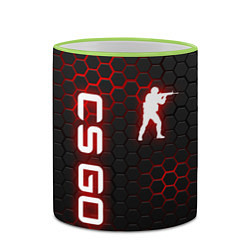 Кружка 3D CS GO, цвет: 3D-светло-зеленый кант — фото 2