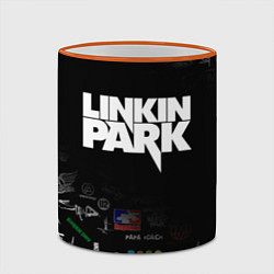 Кружка 3D LINKIN PARK, цвет: 3D-оранжевый кант — фото 2