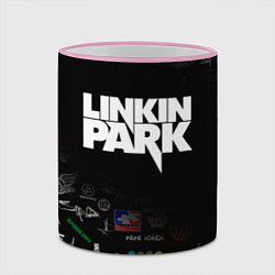 Кружка 3D LINKIN PARK, цвет: 3D-розовый кант — фото 2