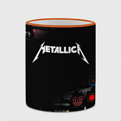 Кружка 3D Metallica, цвет: 3D-оранжевый кант — фото 2