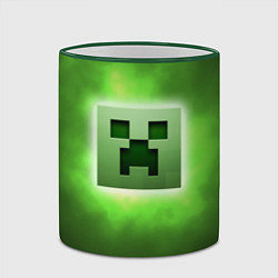 Кружка 3D MINECRAFT, цвет: 3D-зеленый кант — фото 2