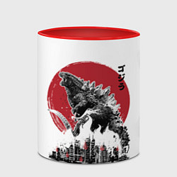 Кружка 3D GODZILLA, цвет: 3D-белый + красный — фото 2