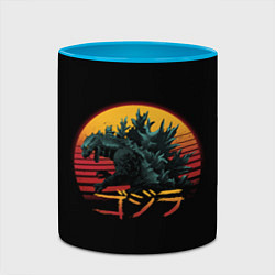 Кружка 3D GODZILLA, цвет: 3D-белый + небесно-голубой — фото 2