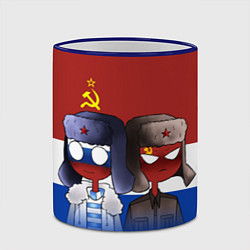 Кружка 3D СССР - Россия, цвет: 3D-синий кант — фото 2