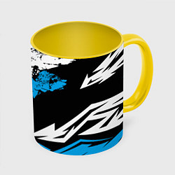 Кружка 3D Bona Fide, цвет: 3D-белый + желтый