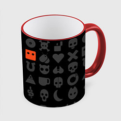 Кружка 3D LOVE DEATH ROBOTS LDR, цвет: 3D-красный кант