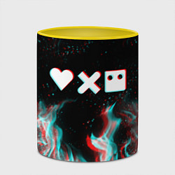 Кружка 3D LOVE DEATH ROBOTS LDR, цвет: 3D-белый + желтый — фото 2