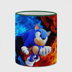 Кружка 3D SONIC, цвет: 3D-зеленый кант — фото 2